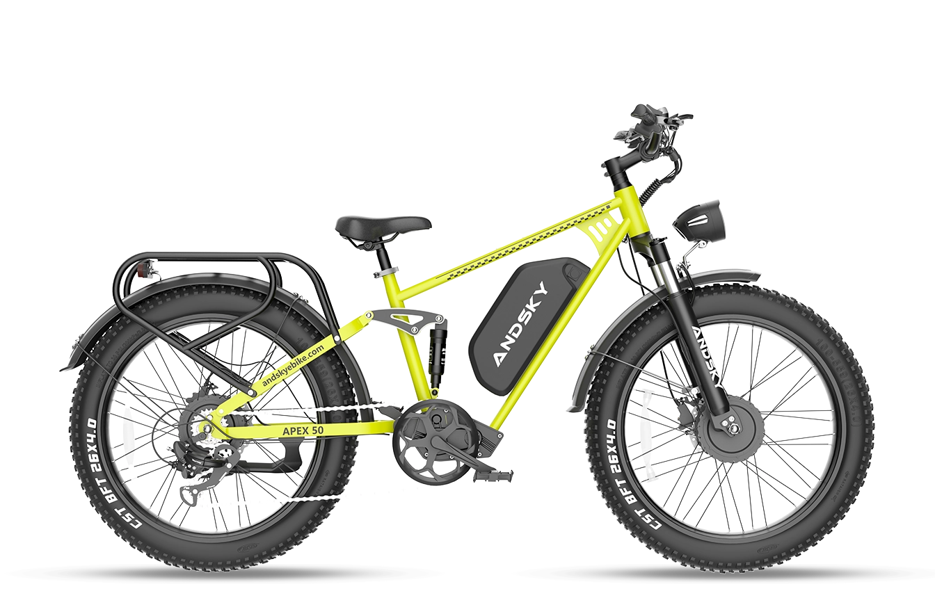 electric motor powered bicycle that recharges when you pedal Bike for Adults & Teens 500W | 23MPH 32 Miles Range | 14" Foldable E-Bike | UL 2849 Certified Safe | Removable 48V12A Battery The latest edition of our signature flagship model Apex 50 E-Bike | 3000W