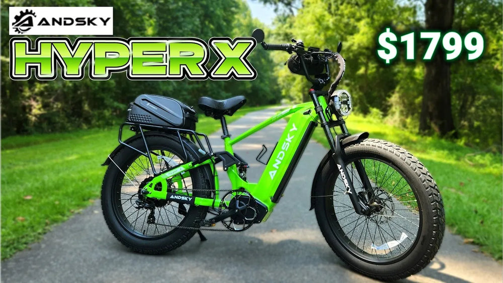 ANDSKY Hyper X – 40 MPH, 1500W Motor, 60V Battery & Tons of FREE STUFF!