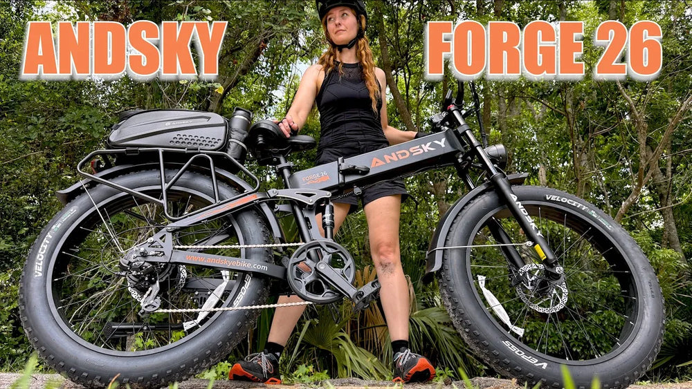 Andsky Forge 26 Folding Fat Tire Ebike | CADENCE + TORQUE Sensors | Test Ride & Assembly